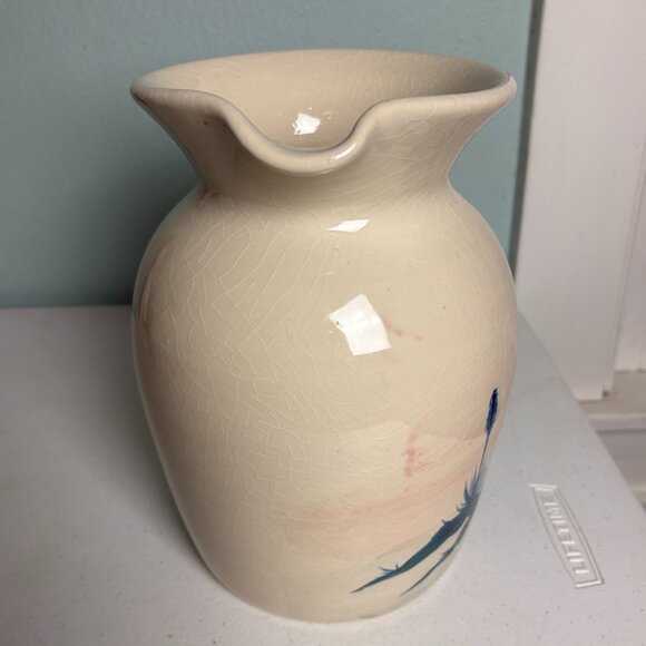 Ellis Prod Pottery Vintage Large Pitcher with Desert Motif - Picture 2 of 6